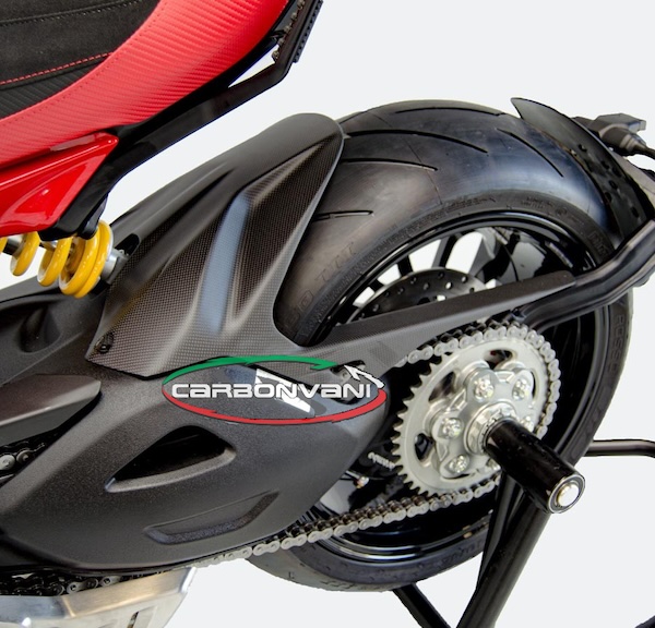 Carbonvani Carbon Fiber Rear Hugger (Fender) for the Ducati Diavel V4 Carbonvani Carbon Fiber Rear Hugger (Fender) for the Ducati Diavel V4
